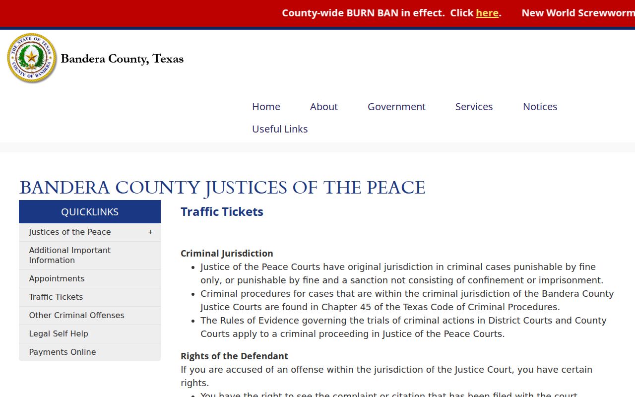 County traffic citation response and court deadline guidance